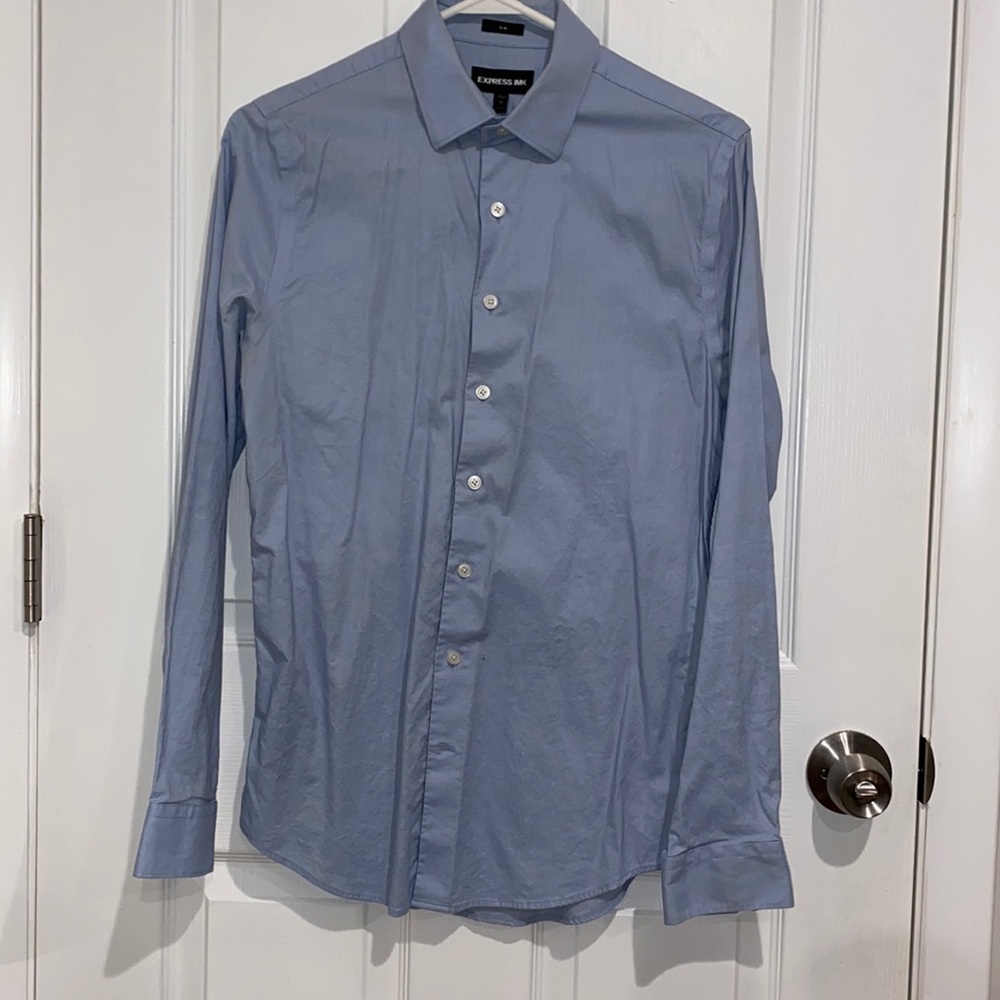 Express mens button down oxfords shirt